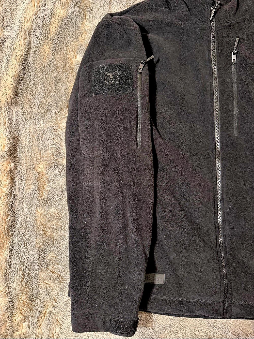 Bearskin Men's Black Hooded Fleece Performance Jacket - Picture 6 of 6